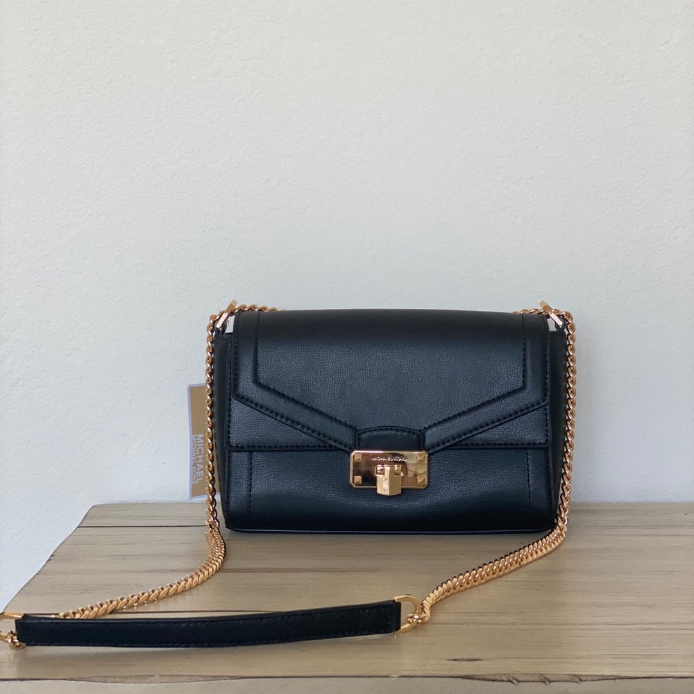 Michael Kors Black Handbag with adjustable strap